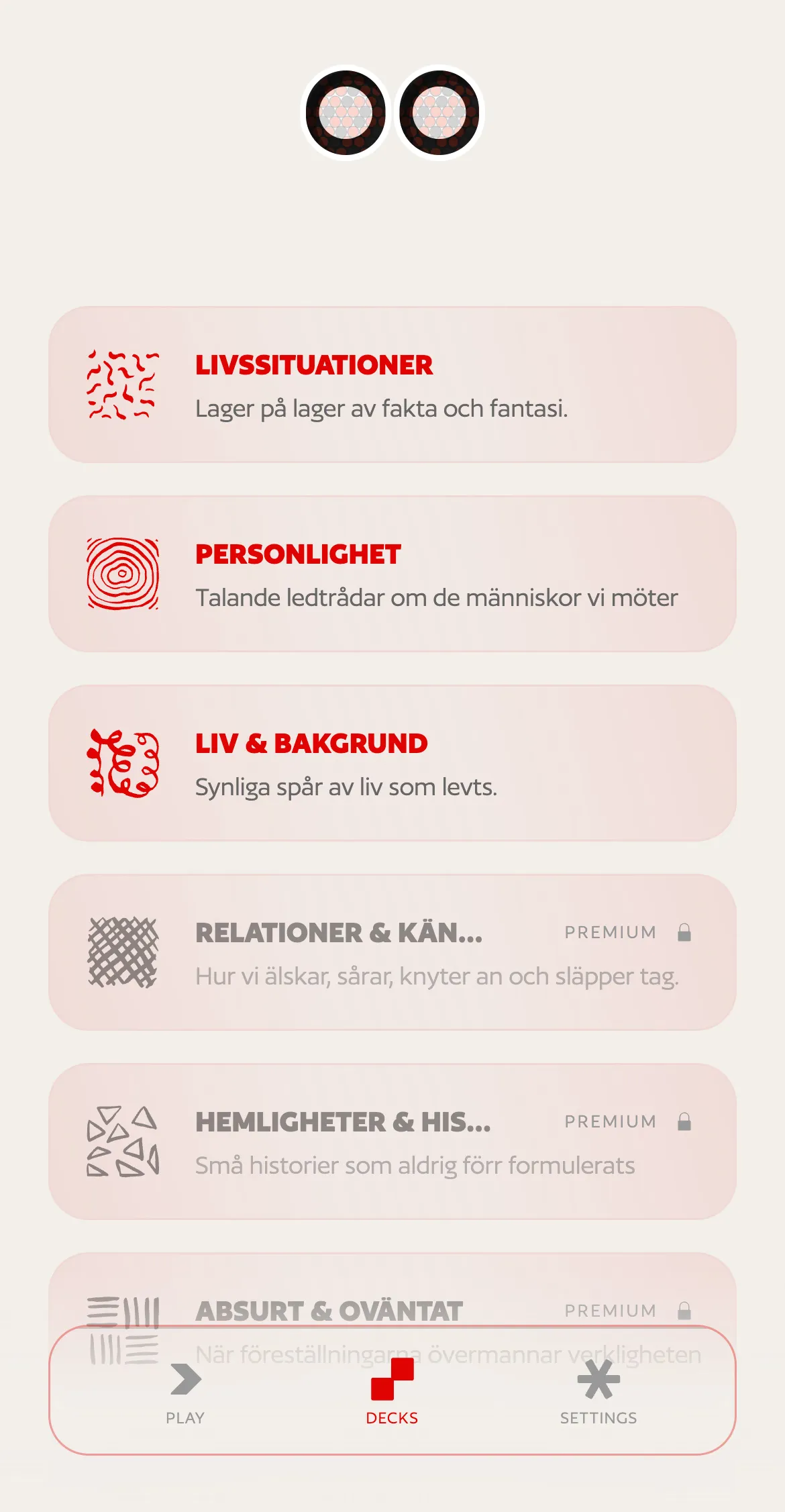 Who Here...?, decks on mobile