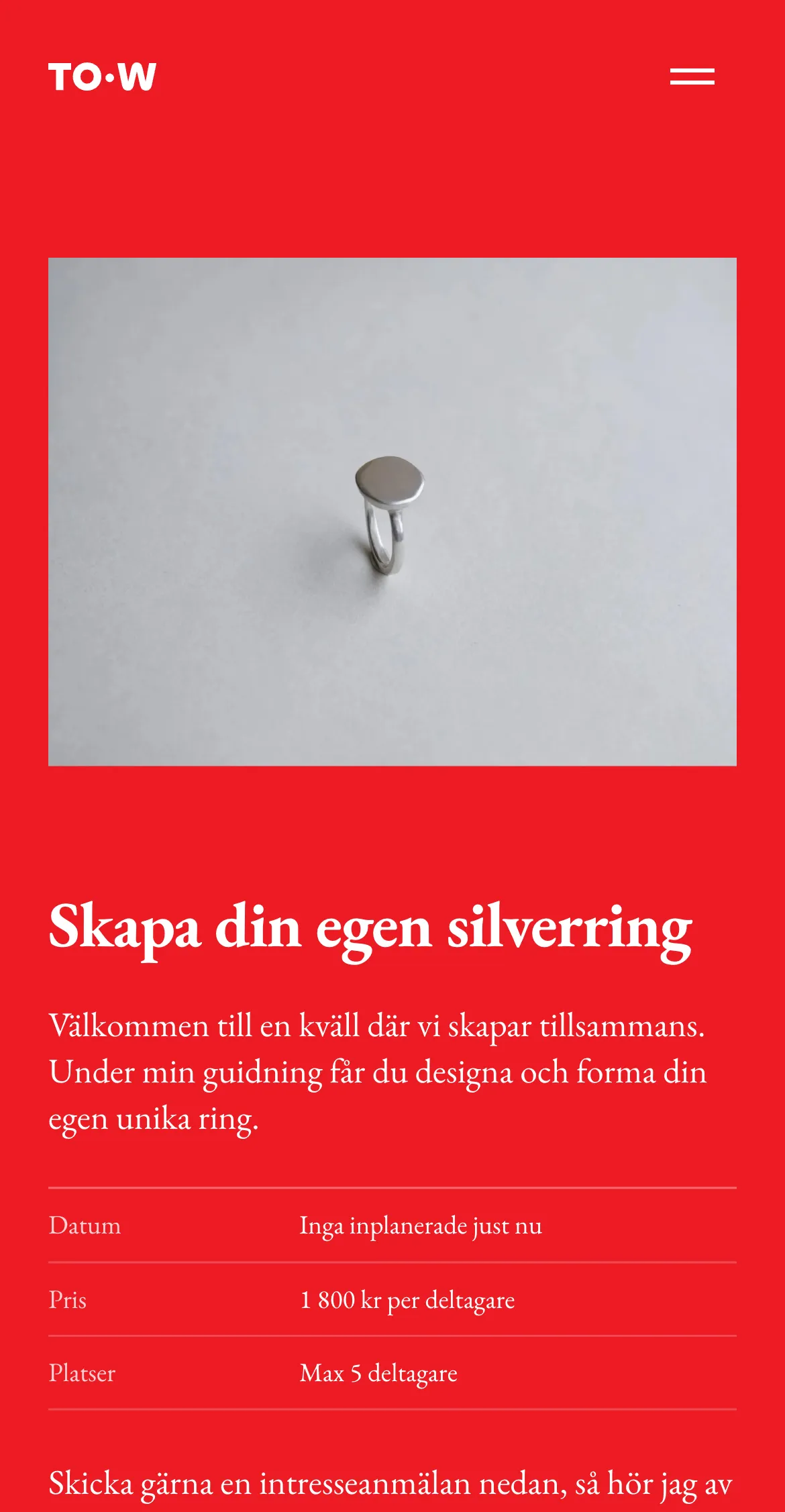 to.w, kurser on mobile
